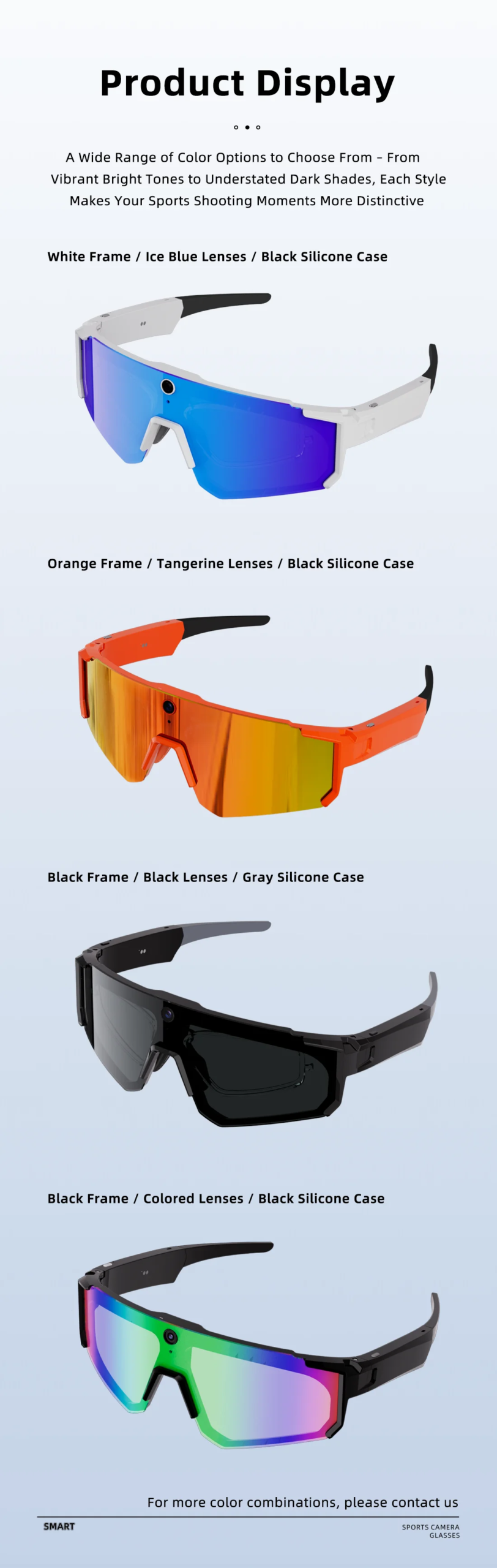 New AI smart shooting&recording glasses with 800W camera, HD anti-shake bicycle riding shooting artifact, windproof goggles 2026