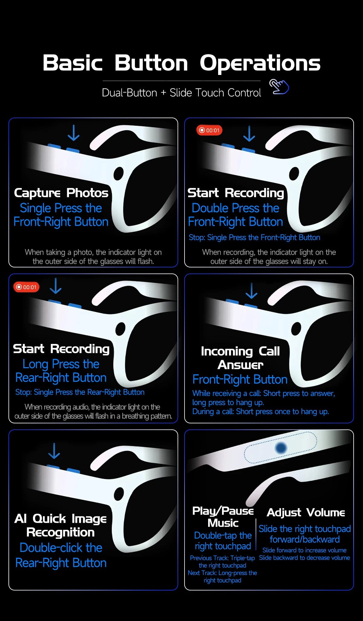 2026New 800W Pixel Camera Smart Glasses Men Video Recording AI Photo Recognition Bluetooth Call Voice Translation Sunglasses Man