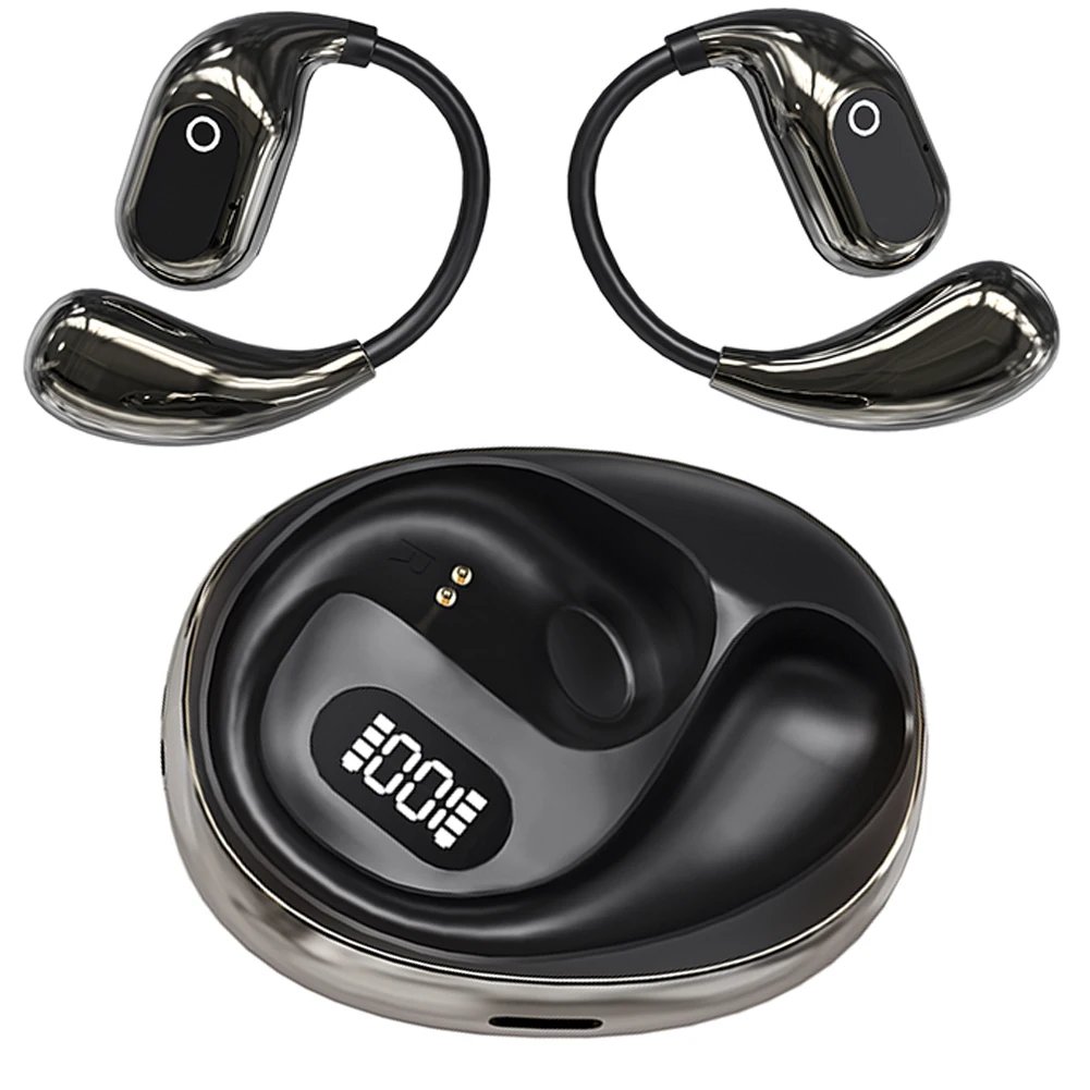 AI Real Time AI Translator Earbuds Bluetooth-Compatible 5.3 Smart Voice Translator Translator Headset for Sports Business Travel
