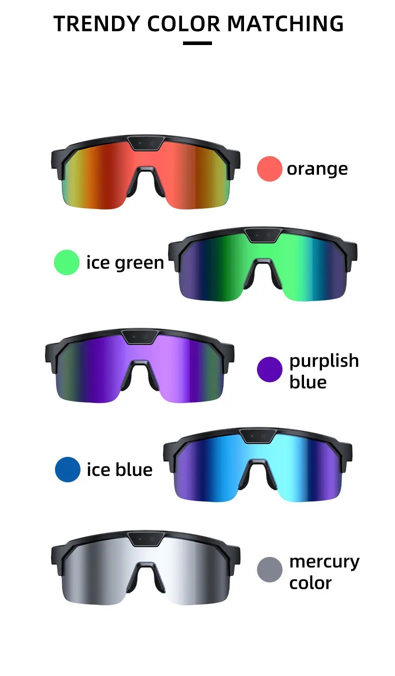 2026 New AI Smart Shooting&Recording Glasses with 800W Camera HD Anti-shake Bicycle Riding Shooting Artifact Windproof Goggles