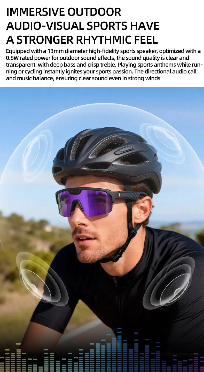 2026 New AI Smart Shooting&Recording Glasses with 800W Camera HD Anti-shake Bicycle Riding Shooting Artifact Windproof Goggles