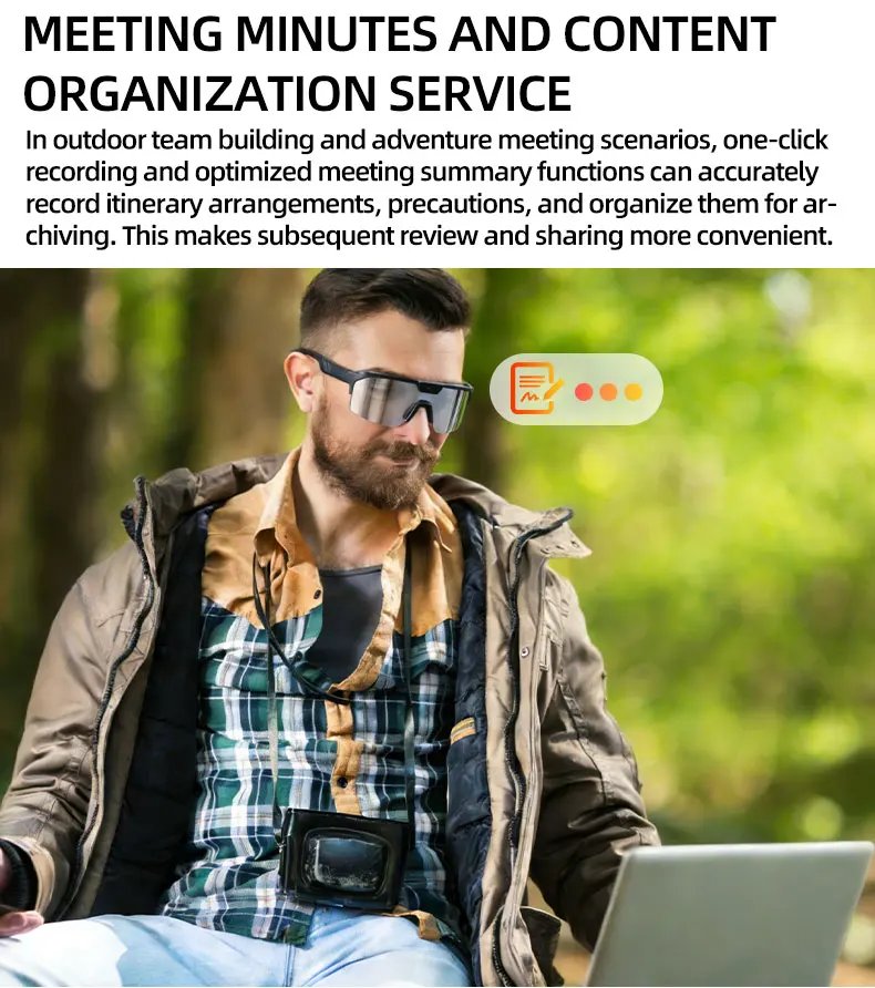 2026 New AI Smart Shooting&Recording Glasses with 800W Camera HD Anti-shake Bicycle Riding Shooting Artifact Windproof Goggles