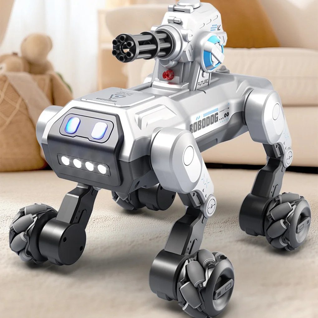 Intelligent Remote Control Robot Dog Electronic Stunt Voice Command 2.4G Remote Control Robot Dog Song Children’s Toys