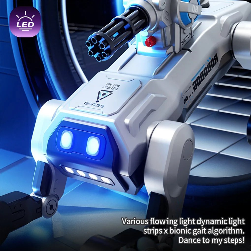 Intelligent Remote Control Robot Dog Electronic Stunt Voice Command 2.4G Remote Control Robot Dog Song Children’s Toys