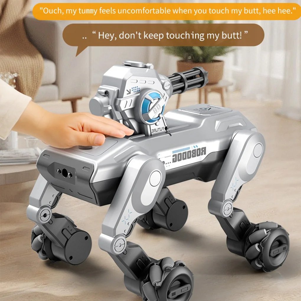 Intelligent Remote Control Robot Dog Electronic Stunt Voice Command 2.4G Remote Control Robot Dog Song Children’s Toys