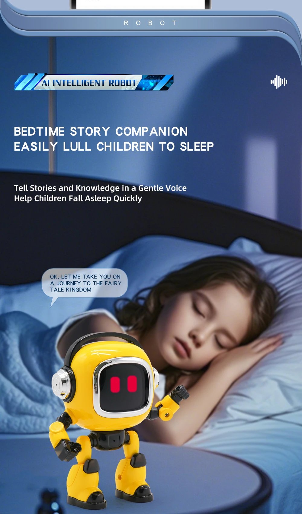 DeepSeek AI Spanish Version Intelligent Robot Kids Toy Voice Interactive Dialogue Educational Desktop Toy With Smart Conversatio