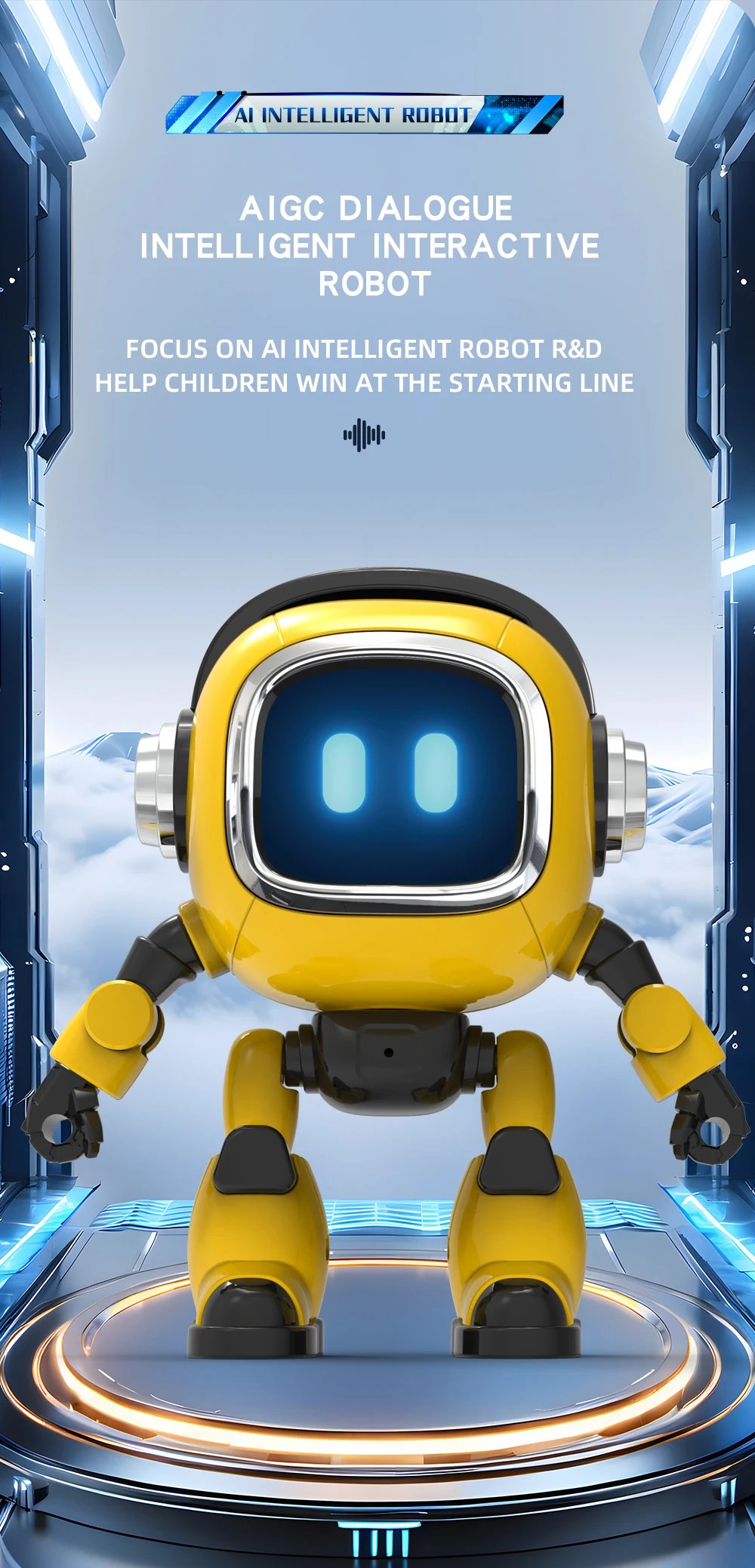 DeepSeek AI Spanish Version Intelligent Robot Kids Toy Voice Interactive Dialogue Educational Desktop Toy With Smart Conversatio