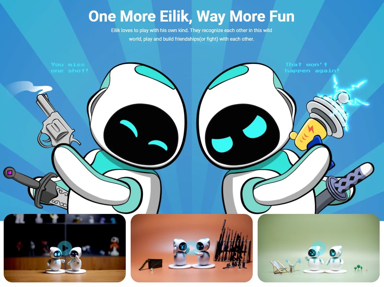 EMO Emoticons Eilik Smart Robot Electronics Automation AI Desktop Pet Intelligence Touch Interactive Mode Multi Functional Robot
