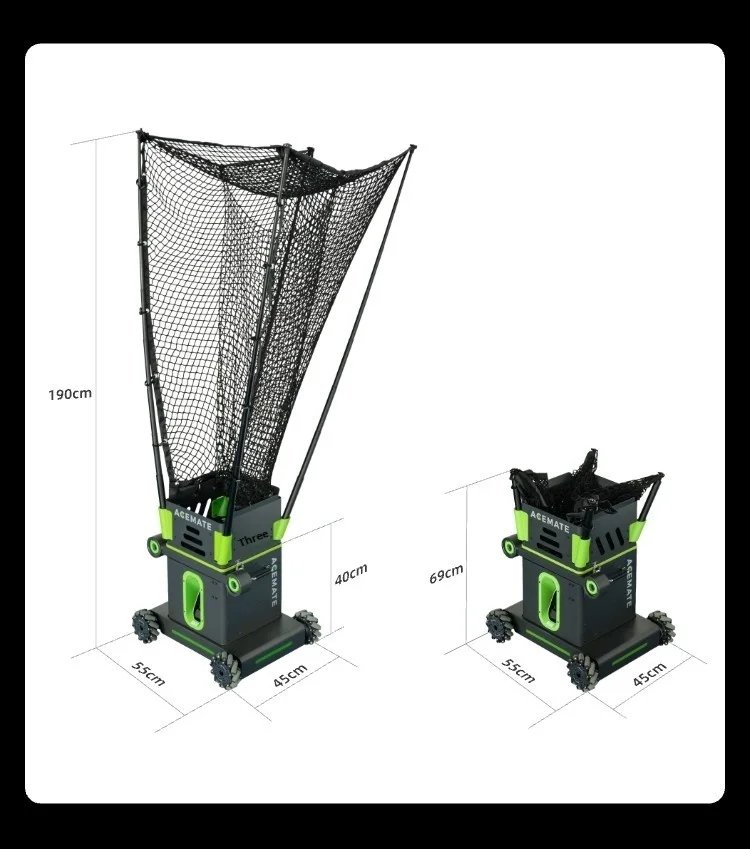Acemate Tennis Robot AI Smart Robot AI Analysis Suggestion 17 Training Modes Intelligent Serve Wireless Intelligence Gifts