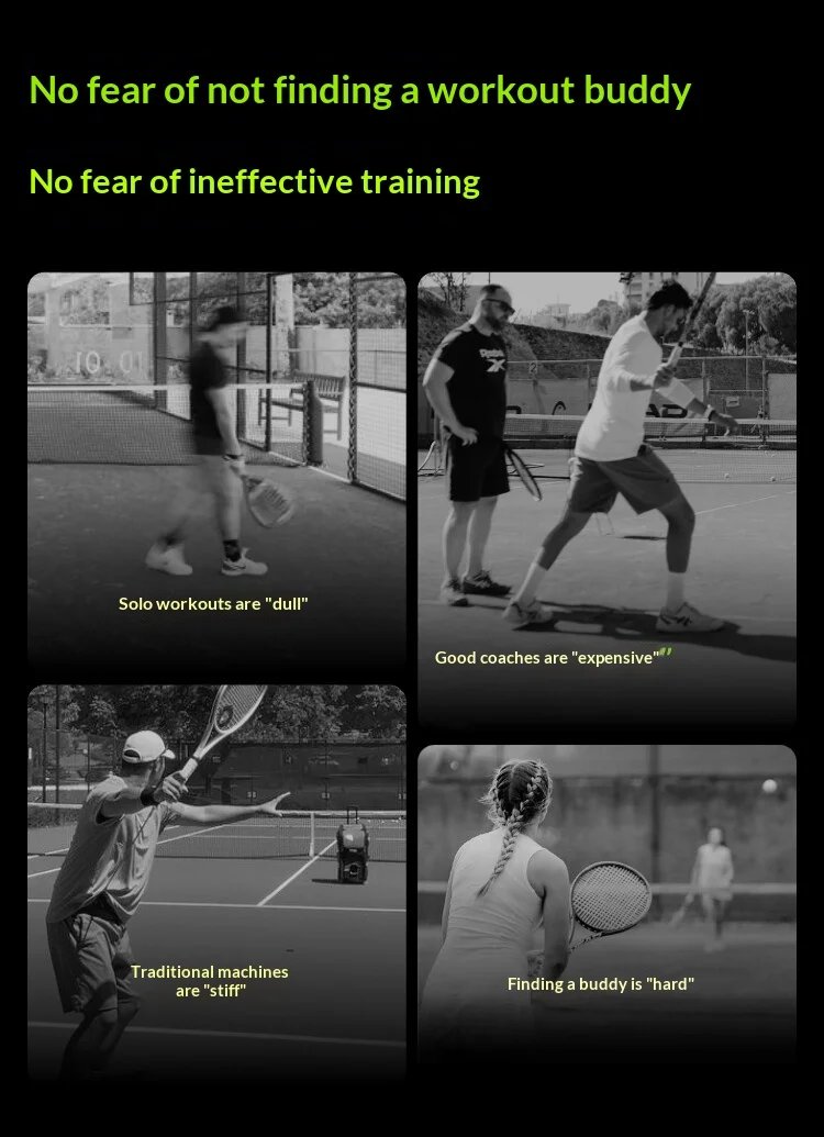 Acemate Tennis Robot AI Smart Robot AI Analysis Suggestion 17 Training Modes Intelligent Serve Wireless Intelligence Gifts