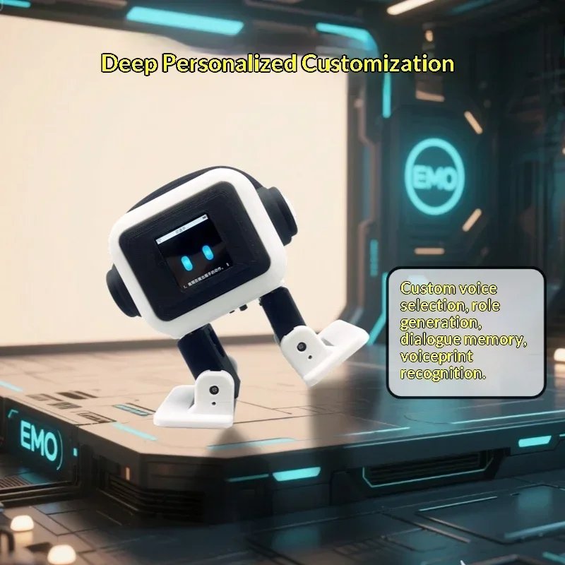 New AI EMO Robot ESP32-S3 Intelligent Interactive Chat Dancing Emotional Companionship Intelligent Robot