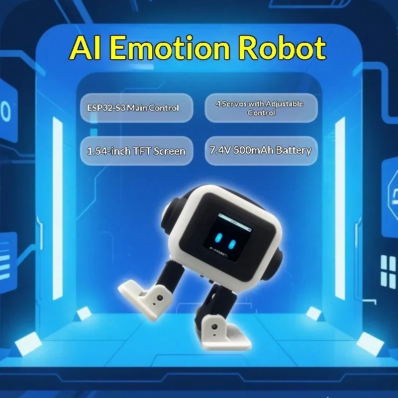 New AI EMO Robot ESP32-S3 Intelligent Interactive Chat Dancing Emotional Companionship Intelligent Robot