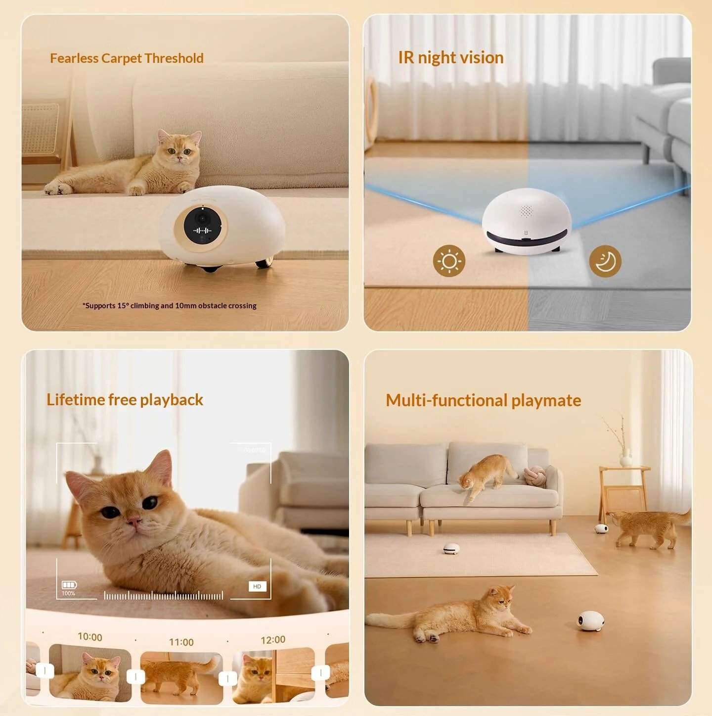 Petsjourney Xingshi AI Smart Robot Pets Intelligent Dialogue Be Self-charging Multifunctional Play Wireless Intelligence Gifts