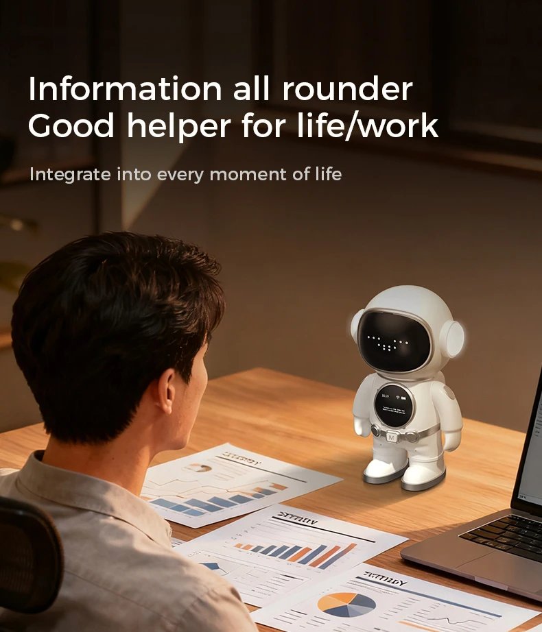 Deepseek AI Astronaut Companion Robot Smart Chat Emotional Interaction Desktop Educational Toy for Kids