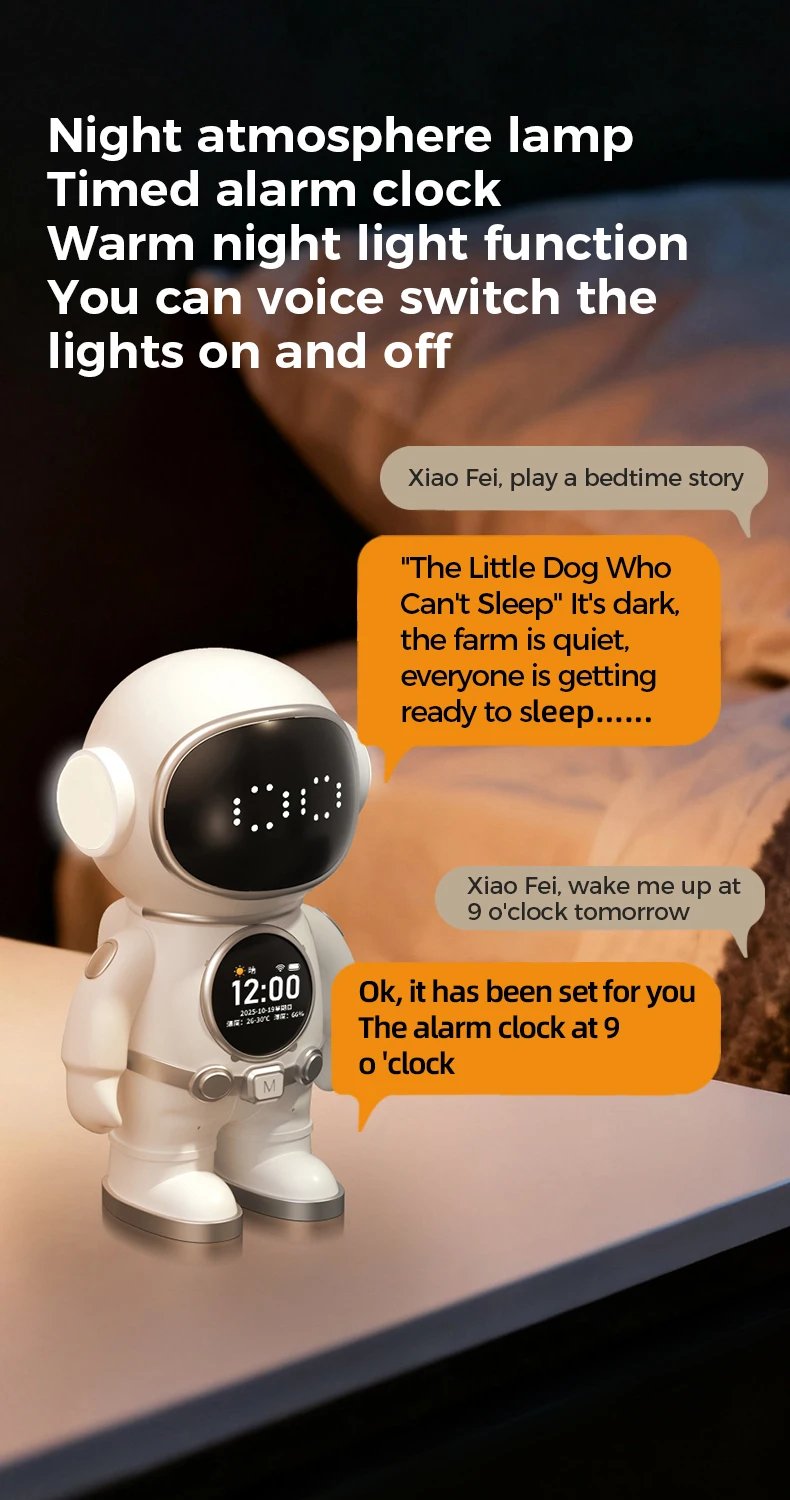 Deepseek AI Astronaut Companion Robot Smart Chat Emotional Interaction Desktop Educational Toy for Kids