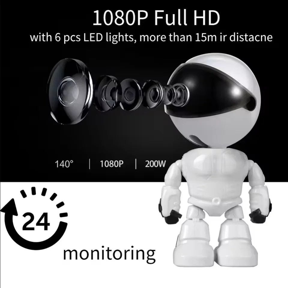 V360 Pro 3MP HD WiFi PTZ Security Camera Indoor Auto Tracking AI Detection Two-Way Audio Night Vision