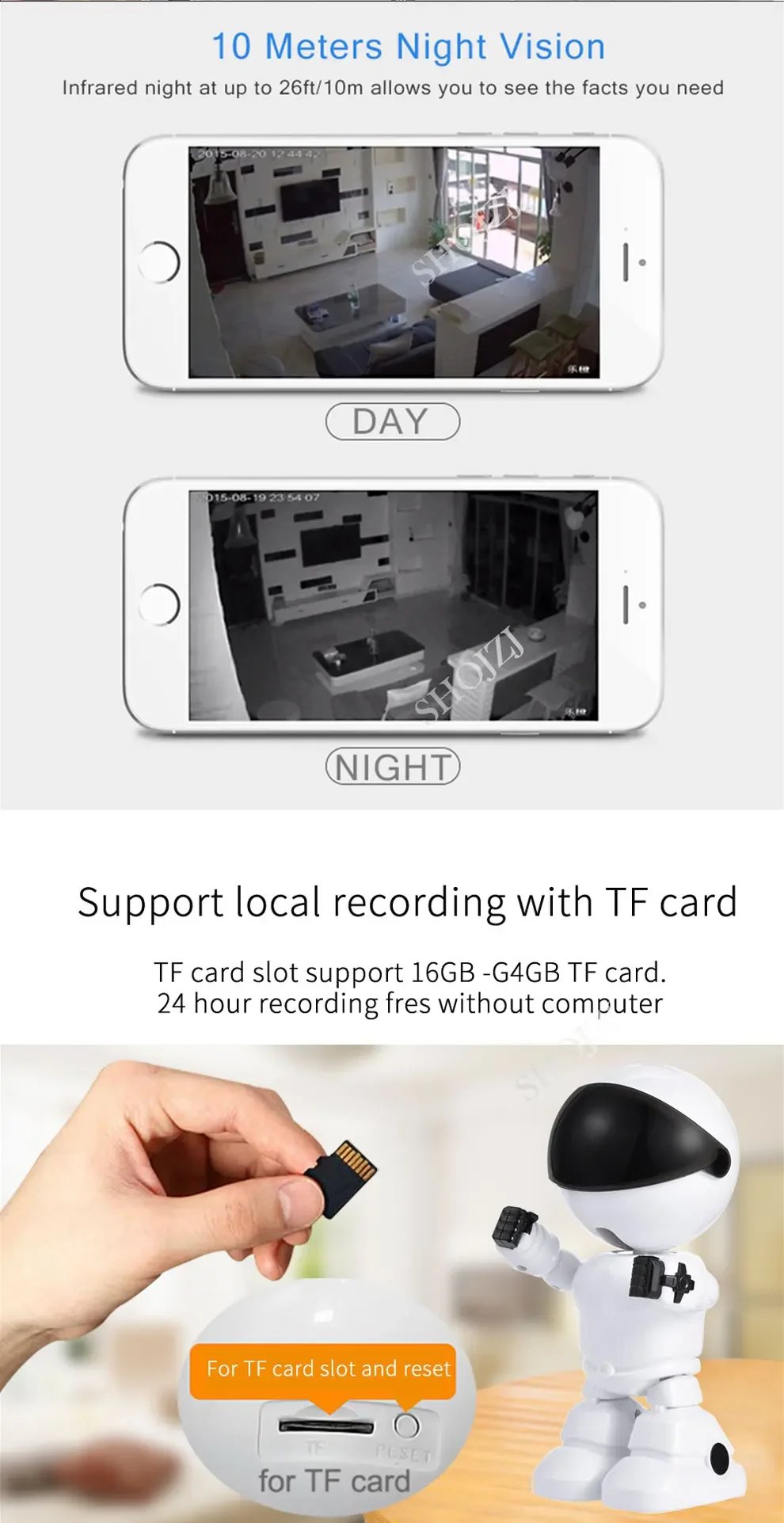 V360 Pro 3MP HD WiFi PTZ Security Camera Indoor Auto Tracking AI Detection Two-Way Audio Night Vision