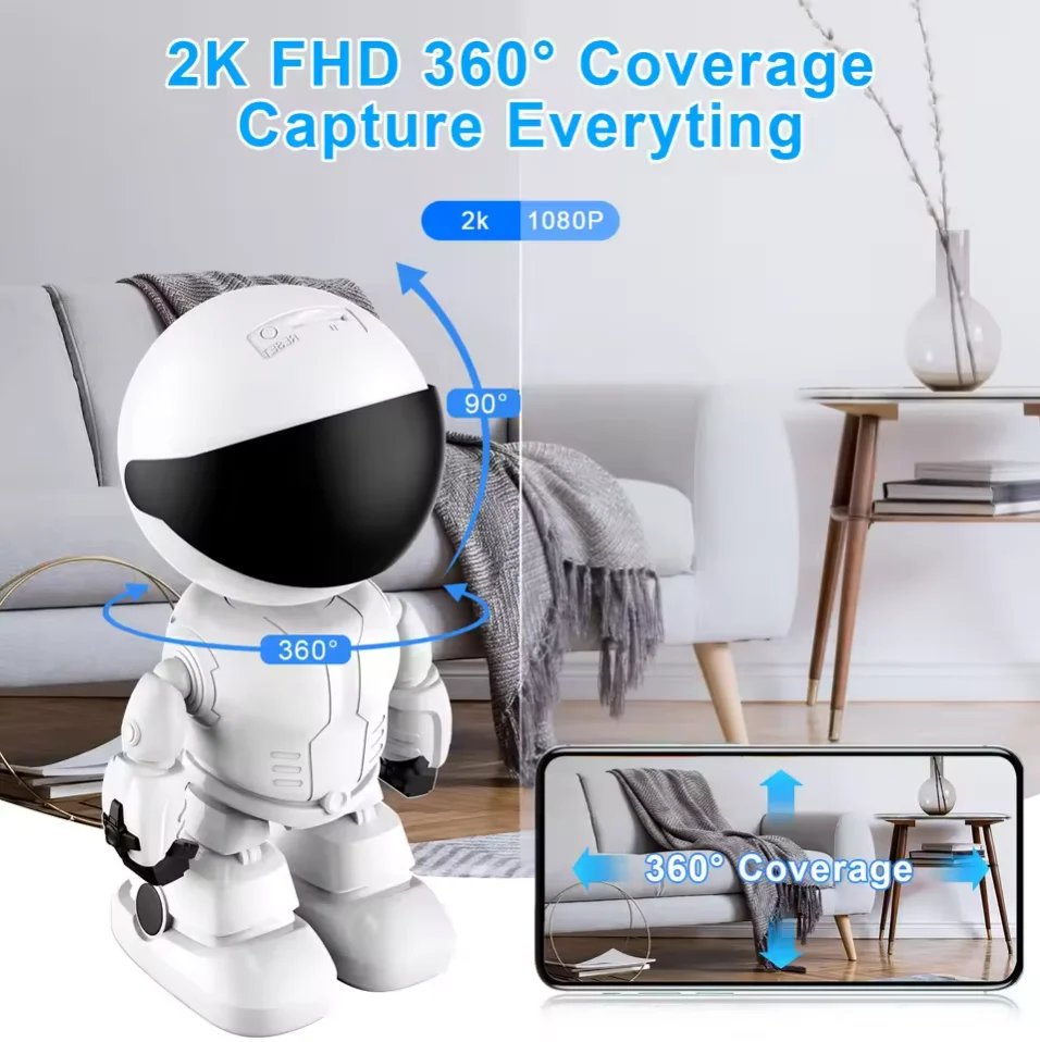 V360 Pro 3MP HD WiFi PTZ Security Camera Indoor Auto Tracking AI Detection Two-Way Audio Night Vision