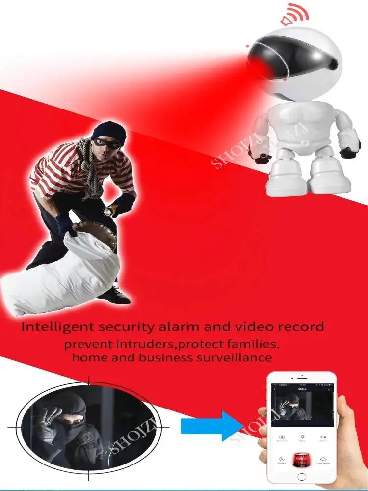 V360 Pro 3MP HD WiFi PTZ Security Camera Indoor Auto Tracking AI Detection Two-Way Audio Night Vision