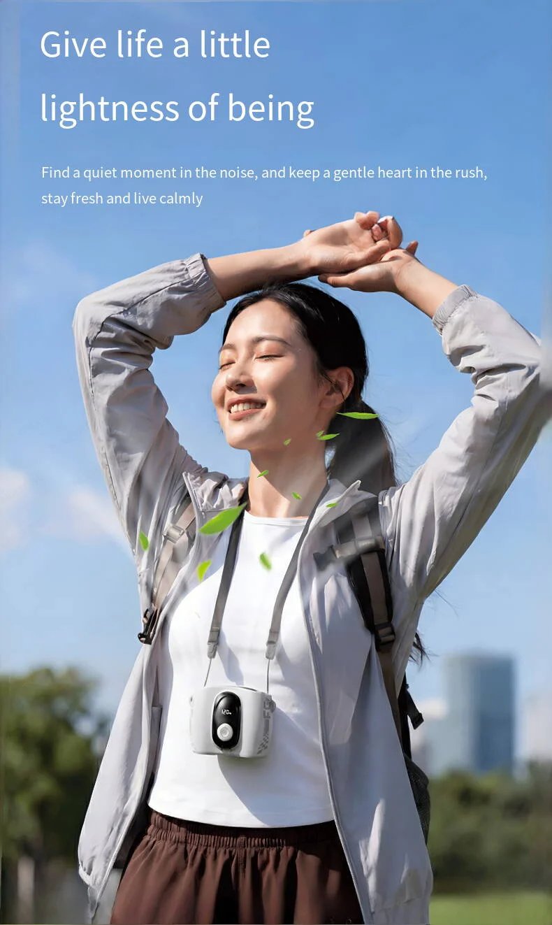 Outdoor High Speed Waist Hanging Fan Dual Air Vents Turbo Neck Fan Dual Head Desktop Fan USB Portable Waist Clip On Cooling Fan