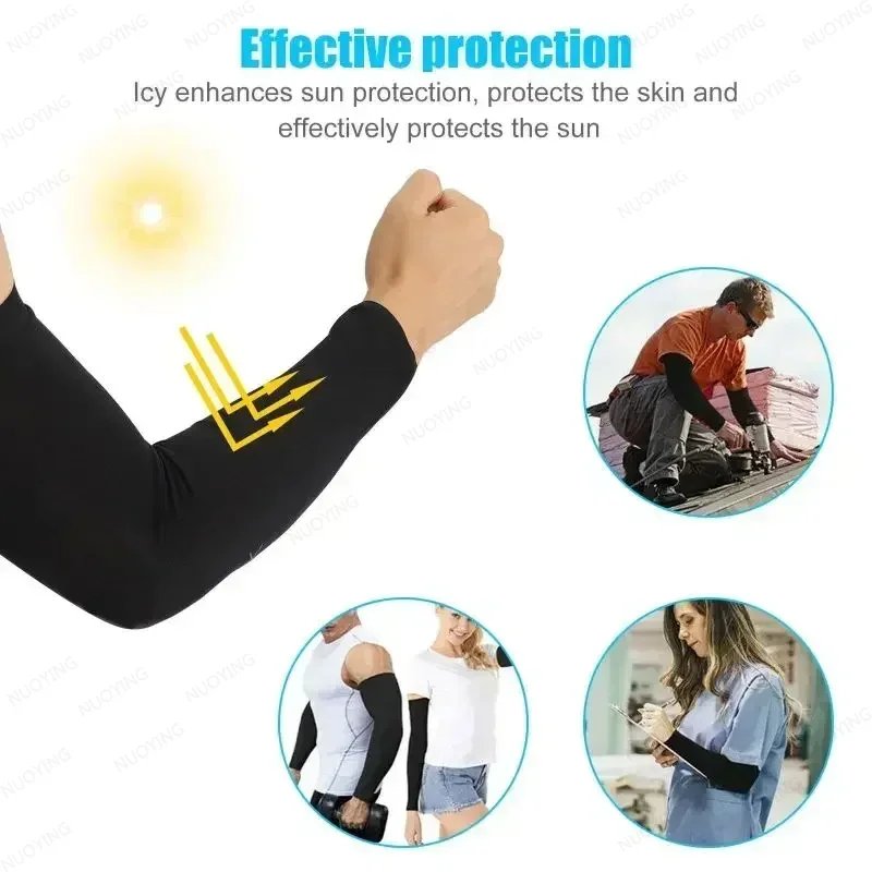 1 par de fundas refrescantes para brazos — protección solar de verano - Imagen 4