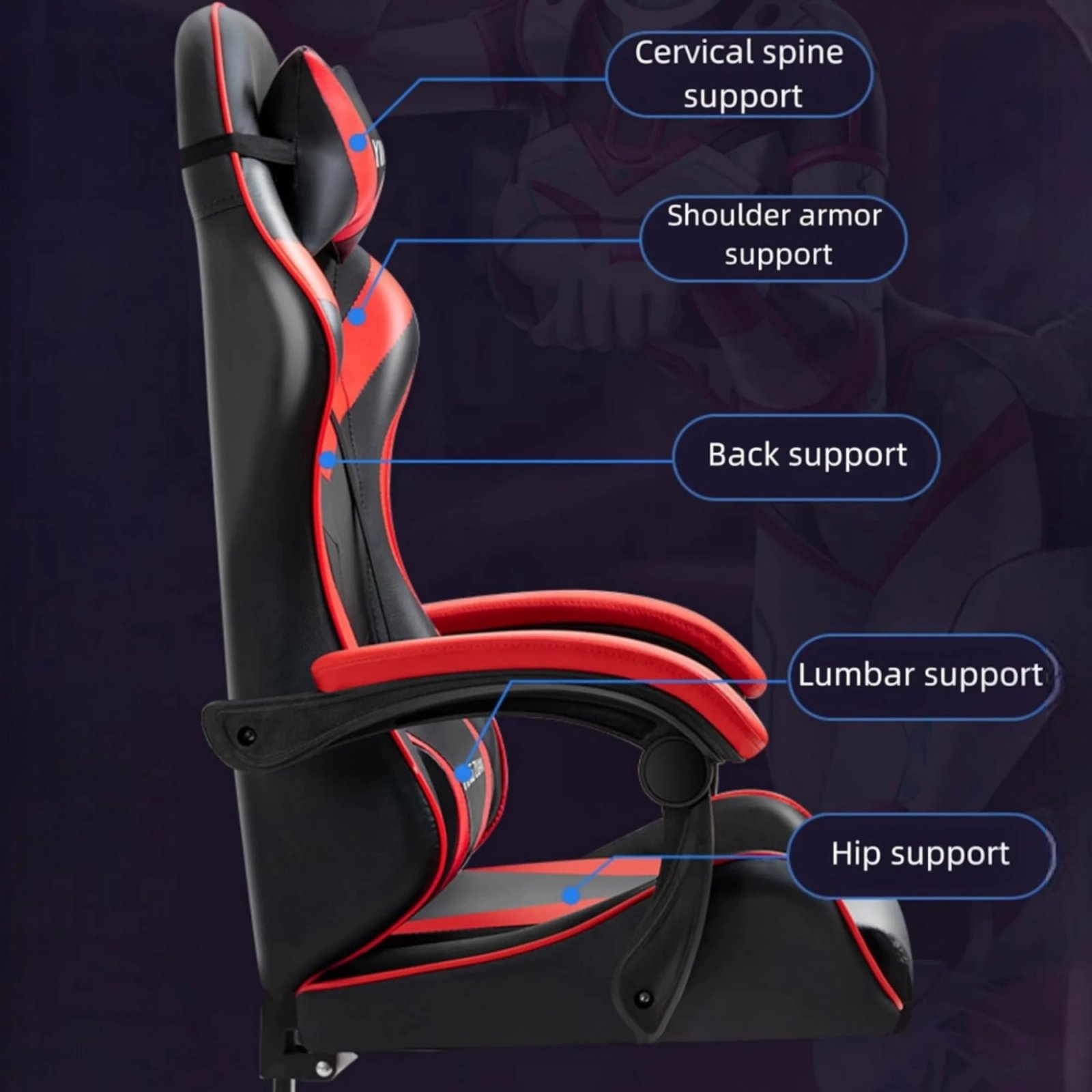 Gaming Chair for Desk — Office and Online Games - Imagen 6