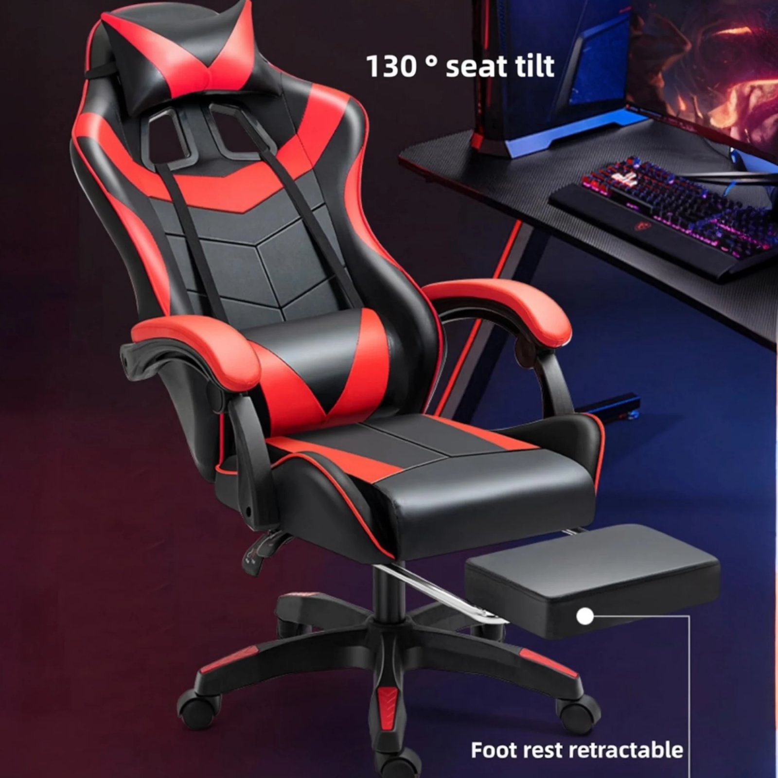 Gaming Chair for Desk — Office and Online Games - Imagen 7