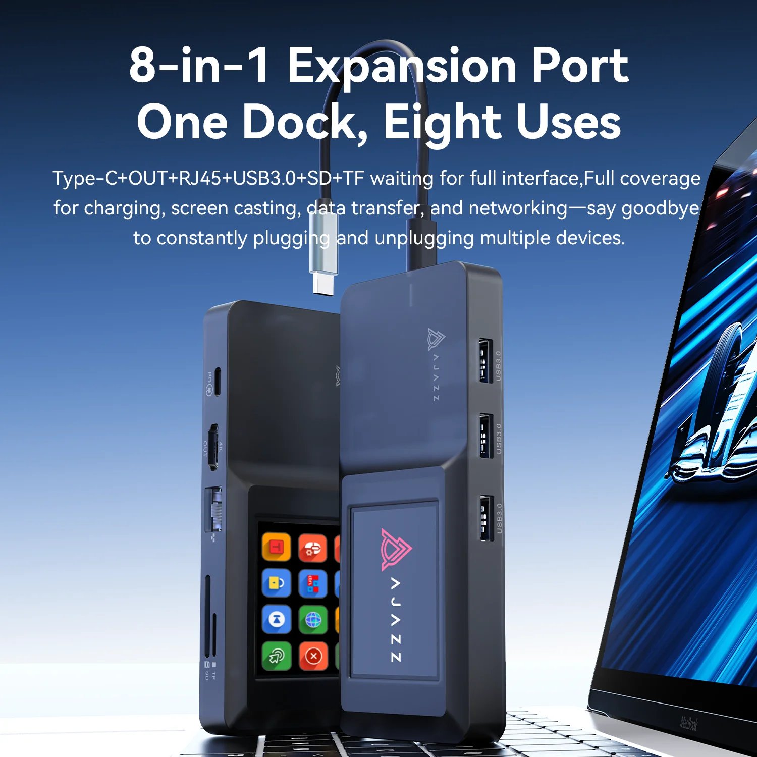 AJAZZ AKP01E Special Portable Adapter — Fast Charging & - Imagen 2