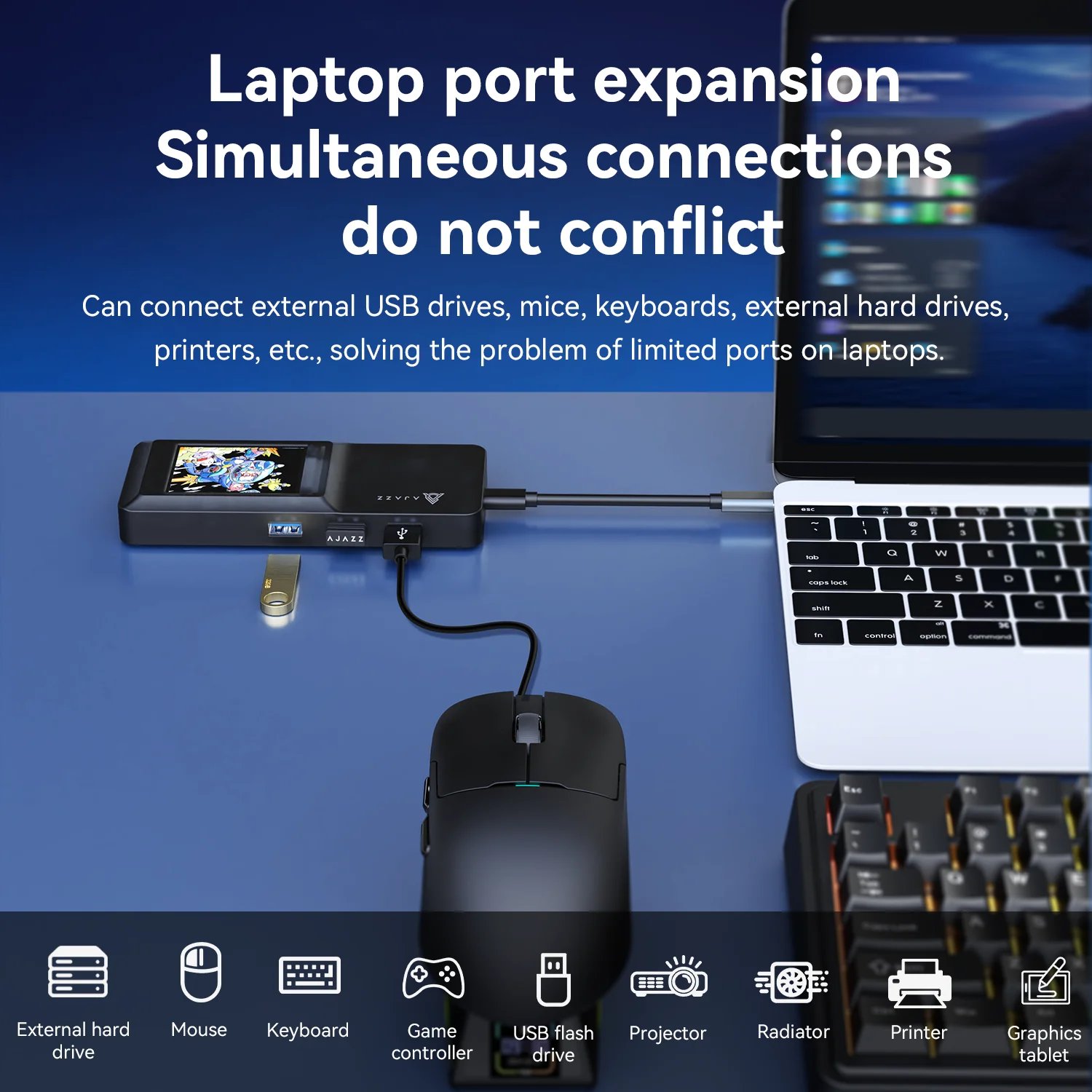 AJAZZ AKP01E Special Portable Adapter — Fast Charging & - Imagen 5