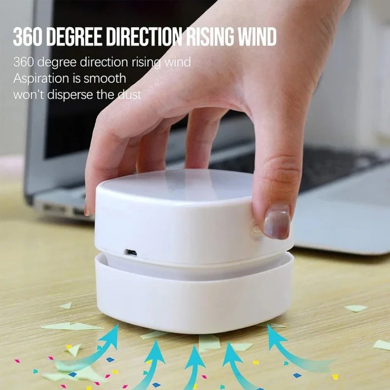 Wireless Mini Handheld Vacuum Cleaner Rechargeable Portable Desktop Cleanin - Imagen 2