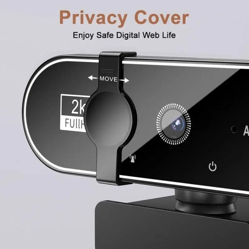 4K Webcam Video Camera 2K Autofocus Streaming Web Cam With Microphone Full - Imagen 5