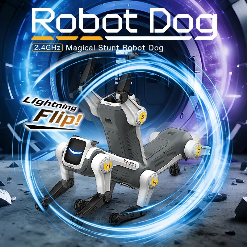 RC Mechanical Dog Intelligent AI RC Robot Dog Voice Command Programmable Si - Imagen 3