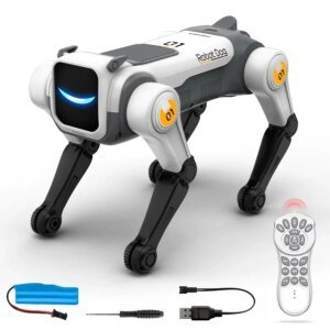 RC Mechanical Dog Intelligent AI RC Robot Dog Voice Command Programmable Si