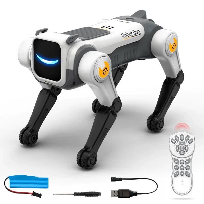 RC Mechanical Dog Intelligent AI RC Robot Dog Voice Command Programmable Si