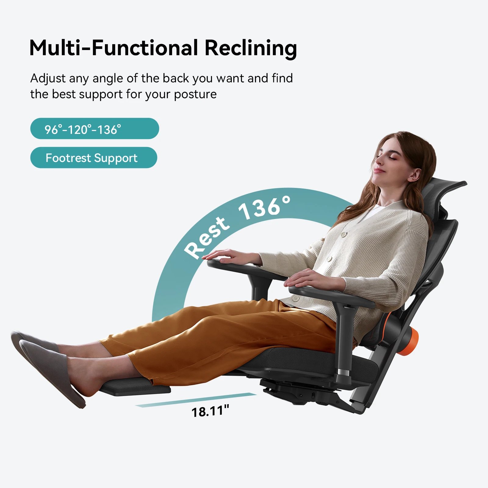 NEWTRAL Ergonomic Chair with Desktop — Adaptive Lower Back - Imagen 6