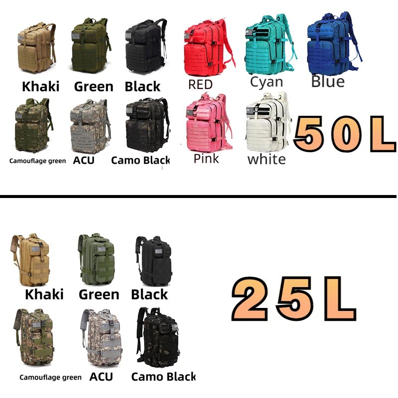 1000D Nylon Waterproof Outdoor Rucksacks Tactical Sports Camping Hiking Tre - Imagen 2