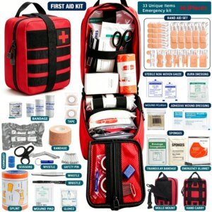 363pcs Survival Kit First Aid Tactical IFAK Pouch Supplied Full Set Molle C
