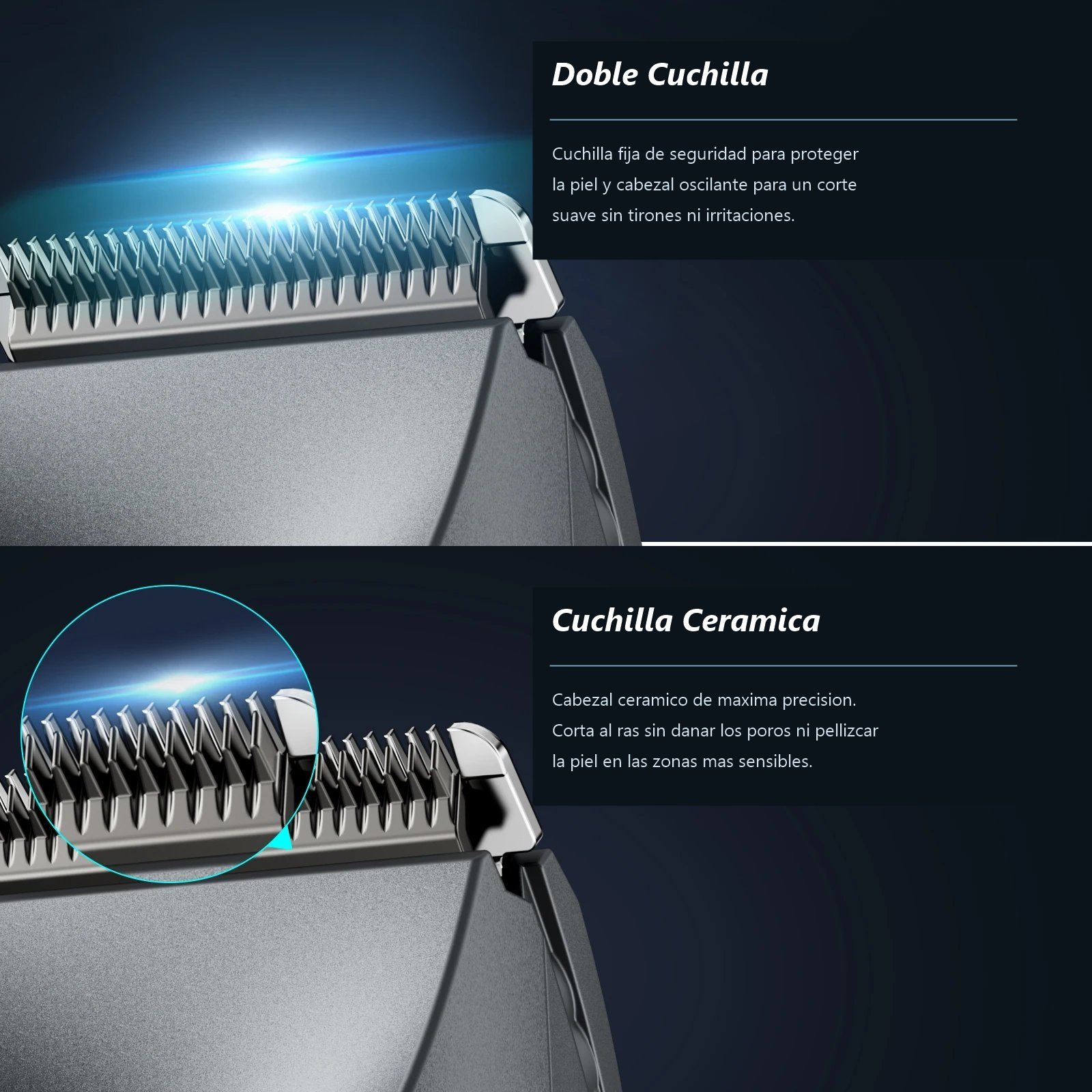 KENSEN S10 Doble Cuchilla y Cabezal Cerámico