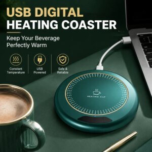 [PACK 4x2] Calentador de Tazas USB Térmico con Control Digital (Llevas 4 y Pagas 2)