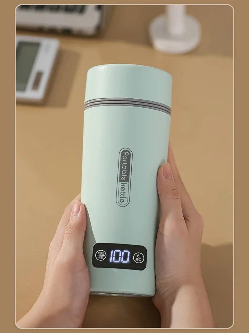 Travel Portable Car Office Electric Heating Kettle Small 4 Gear Thermostat Thermal Bottle Boil Water Warm Cup 220V 110V 12V Travel Portable Car Office Electric Heating Kettle Small 4 Gear Thermostat Thermal Bottle Boil Water Warm Cup 220V 110V 12V
