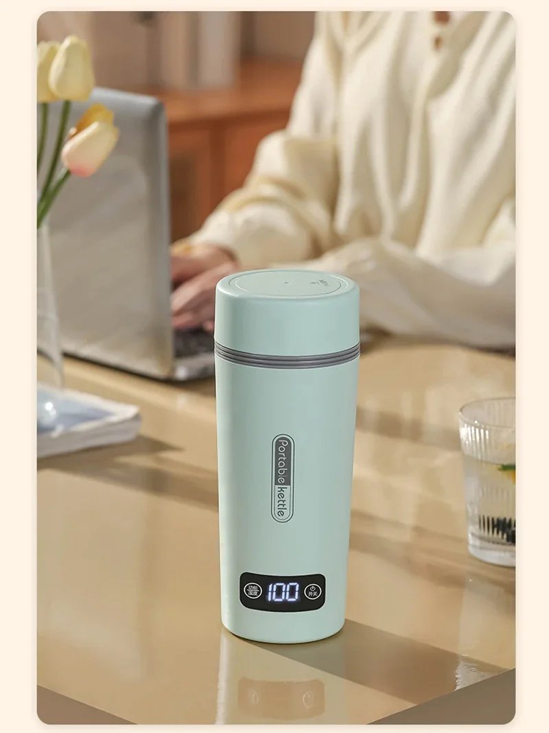 Travel Portable Car Office Electric Heating Kettle Small 4 Gear Thermostat Thermal Bottle Boil Water Warm Cup 220V 110V 12V Travel Portable Car Office Electric Heating Kettle Small 4 Gear Thermostat Thermal Bottle Boil Water Warm Cup 220V 110V 12V