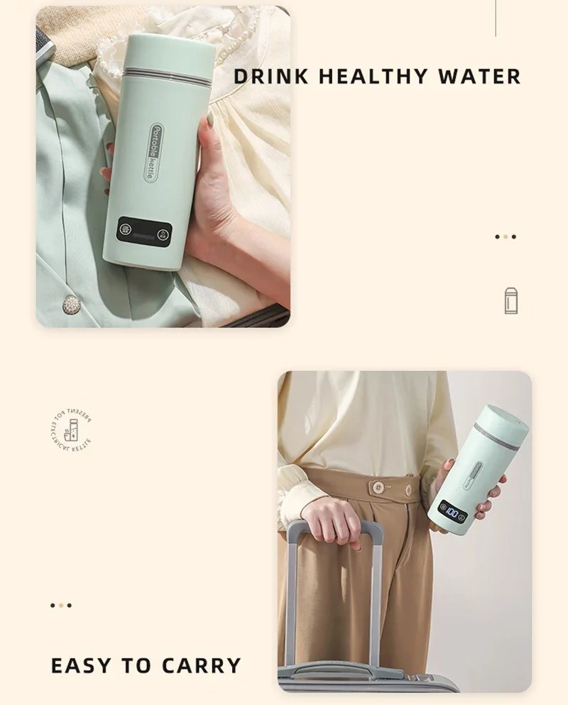 Travel Portable Car Office Electric Heating Kettle Small 4 Gear Thermostat Thermal Bottle Boil Water Warm Cup 220V 110V 12V Travel Portable Car Office Electric Heating Kettle Small 4 Gear Thermostat Thermal Bottle Boil Water Warm Cup 220V 110V 12V