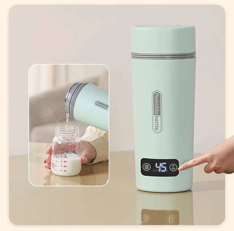 Travel Portable Car Office Electric Heating Kettle Small 4 Gear Thermostat Thermal Bottle Boil Water Warm Cup 220V 110V 12V Travel Portable Car Office Electric Heating Kettle Small 4 Gear Thermostat Thermal Bottle Boil Water Warm Cup 220V 110V 12V
