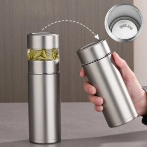 Termo Infusor con Separador de Té en Acero Médico 316 (300ml / 400ml)
