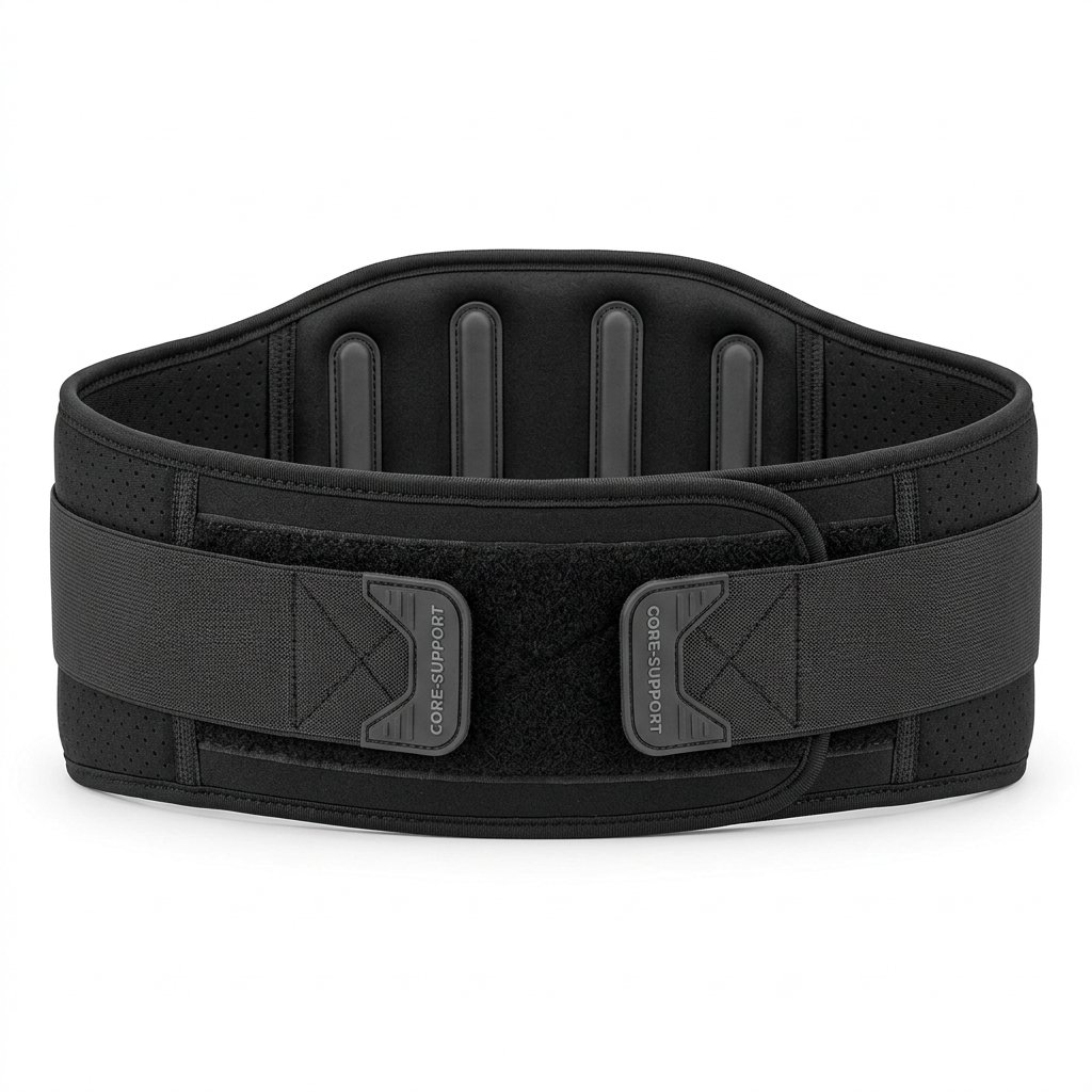 Faja Lumbar Deportiva de Neopreno con Soporte Doble para Levantamiento