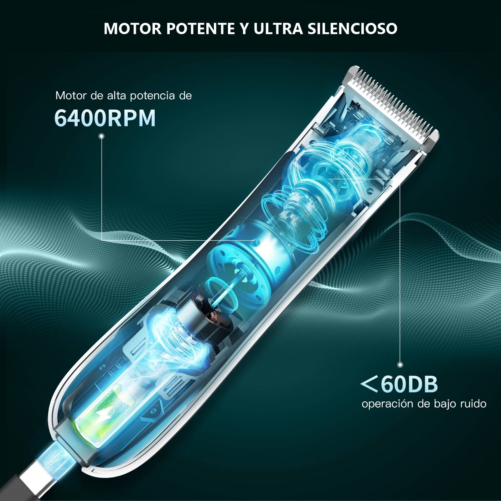 KENSEN S10 Motor Silencioso 6400 RPM Menos de 60dB