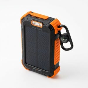 Bateria externa solar todoterreno 20000mAh impermeable antigolpes con linterna LED