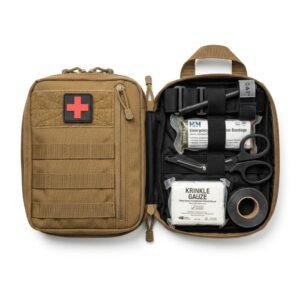 Kit de primeros auxilios militar IFAK tactico molle con torniquete y tijeras trauma